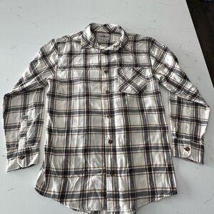 Plaid Button-Up Shirt